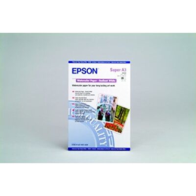 Epson WaterColor Paper radiant White, DIN-A3+, 188g/m², 20 listů, C13S041352 Epson WaterColor Paper radiant White, DIN-A3+, 188g/m², 20 listů, C13S041352