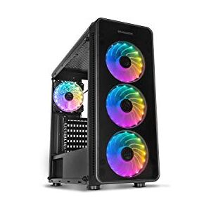 Xtreme NOX ARGB Hummer TGM Box -NXHUMMERTGM- Micro ATX-ITX Box, 4 předinstalované ARGB 120mm ventilátor, tvrzené sklo, místo až pro 6 ventilátorů, USB 3. 0, černý Xtreme NOX ARGB Hummer TGM Box -NXHUMMERTGM- Micro ATX-ITX Box, 4 předinstalované ARGB 120mm ventilátor, tvrzené sklo, místo až pro 6 ventilátorů, USB 3. 0, černý