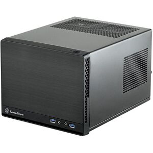Silverstone SST-SG13B-Q Sugo Mini-ITX kompaktní kostkový kryt, plastový přední panel s Faux hliníkovým povrchem, černá Silverstone SST-SG13B-Q Sugo Mini-ITX kompaktní kostkový kryt, plastový přední panel s Faux hliníkovým povrchem, černá
