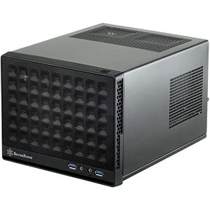 Silverstone SST-SG13B Sugo Mini-ITX kompaktní kostkový kryt, Mesh přední panel, černý Silverstone SST-SG13B Sugo Mini-ITX kompaktní kostkový kryt, Mesh přední panel, černý