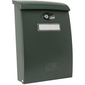 Amig Poštovní schránka Model 7 pro venkovní použití Moderní design s okénkem Snadná instalace Bezpečná se zámkem a 2 klíči Ideální pro DIN A4, zelená, plast Amig Poštovní schránka Model 7 pro venkovní použití Moderní design s okénkem Snadná instalace Bezpečná se zámkem a 2 klíči Ideální pro DIN A4, zelená, plast
