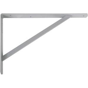 Amig – držák na stěnu – ocelový úhelník – 300 × 225 mm – metalická šedá – nosnost až 260 kg – držák regálového úhlu – regál – snadná montáž Amig – držák na stěnu – ocelový úhelník – 300 × 225 mm – metalická šedá – nosnost až 260 kg – držák regálového úhlu – regál – snadná montáž