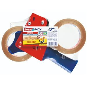 tesa Odvíječ balicí pásky a pack balicí pásky v sadě 2 x kvalitní balicí páska včetně 1 odvíječe transparentní 66 m x 50 mm tesa Odvíječ balicí pásky a pack balicí pásky v sadě 2 x kvalitní balicí páska včetně 1 odvíječe transparentní 66 m x 50 mm