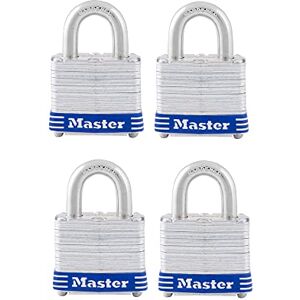 Master Lock 3008D Outdoor-Vorhängeschloss mit Schlüssel, gleichschließend, silberfarben, 3,8 cm Master Lock 3008D Outdoor-Vorhängeschloss mit Schlüssel, gleichschließend, silberfarben, 3,8 cm