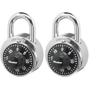 Master Lock 1500T zámkový zámek číselný zámek, černý, balení 2 ks Master Lock 1500T zámkový zámek číselný zámek, černý, balení 2 ks