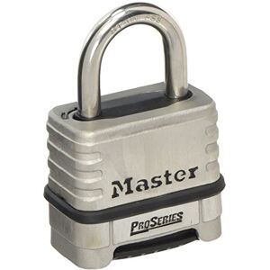 Master Lock Vorhängeschloss, ProSeries® Edelstahl-Hochsicherheitsschloss, zurücksetzbares Zahlenschloss, am besten für Baustellen, Industriestellen, Produktionsumgebungen und mehr Master Lock Vorhängeschloss, ProSeries® Edelstahl-Hochsicherheitsschloss, zurücksetzbares Zahlenschloss, am besten für Baustellen, Industriestellen, Produktionsumgebungen und mehr