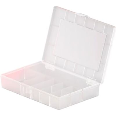 hünersdorff Skříňka na sortiment: stabilní třídicí box (PP-Compact) s pevným rozdělením (8 přihrádek), rozměry třídícího boxu: T170 x Š 250 x V 46 mm, Made in Germany hünersdorff Skříňka na sortiment: stabilní třídicí box (PP-Compact) s pevným rozdělením (8 přihrádek), rozměry třídícího boxu: T170 x Š 250 x V 46 mm, Made in Germany