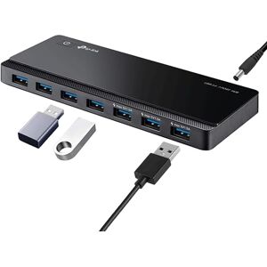 TP-Link UH700 USB 3. 0 Hub s napájením, 7portový USB rozdělovač a rozdělovač, ideální USB adaptér vícenásobný pro Windows, Mac, Chrome & Linux OS, s napájecím zdrojem a vypínačem TP-Link UH700 USB 3. 0 Hub s napájením, 7portový USB rozdělovač a rozdělovač, ideální USB adaptér vícenásobný pro Windows, Mac, Chrome & Linux OS, s napájecím zdrojem a vypínačem