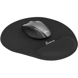 MEDIARANGE Ergonomická podložka pod myš s podložkou zápěstí, černá, 30 x 245 x 290 mm MEDIARANGE Ergonomická podložka pod myš s podložkou zápěstí, černá, 30 x 245 x 290 mm