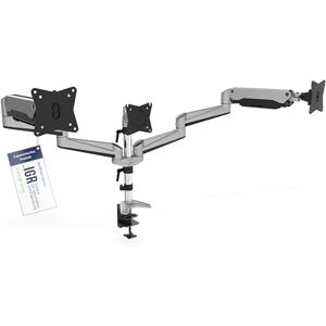 Digitus Držák monitoru svorka a plynová vzpěra 3 monitory až 27 palců do 3 x 6 kg VESA 75 & 100 stříbrný Digitus Držák monitoru svorka a plynová vzpěra 3 monitory až 27 palců do 3 x 6 kg VESA 75 & 100 stříbrný