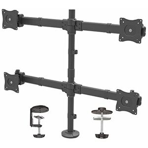StarTech.com Stolní držák monitoru pro čtyři monitory – rameno monitoru pro 4 monitory VESA (2 x 2) až 27" (8 kg) – kloubový, výškově nastavitelný, funkce sklonu/otočení/otáčení – svorka/provedení (ARMQUAD) StarTech.com Stolní držák monitoru pro čtyři monitory – rameno monitoru pro 4 monitory VESA (2 x 2) až 27" (8 kg) – kloubový, výškově nastavitelný, funkce sklonu/otočení/otáčení – svorka/provedení (ARMQUAD)