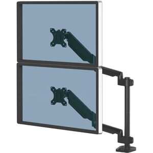 Fellowes Držák monitoru pro 2 obrazovky nad sebou až 32 palců (81,28 cm) – Platinum série Monitor rameno s USB porty – upevnění pomocí svorky nebo průchodu kabelu – černý Fellowes Držák monitoru pro 2 obrazovky nad sebou až 32 palců (81,28 cm) – Platinum série Monitor rameno s USB porty – upevnění pomocí svorky nebo průchodu kabelu – černý