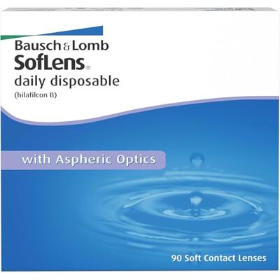 SofLens Bausch & Lomb daily jednorázové čočky pro den měkké, 90 KS / BC 8,60 mm / průměr 14,20 mm / 02.50 dioptrií SofLens Bausch & Lomb daily jednorázové čočky pro den měkké, 90 KS / BC 8,60 mm / průměr 14,20 mm / 02.50 dioptrií