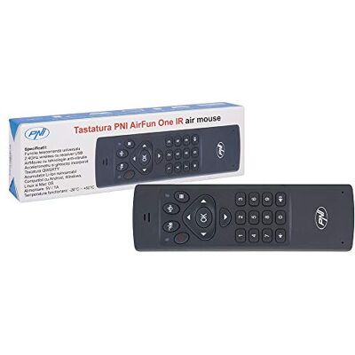 PNI AirFun klávesnice IR vzduchová myš a mini QWERTY klávesnice pro počítač, mini PC a přehrávač médií PNI AirFun klávesnice IR vzduchová myš a mini QWERTY klávesnice pro počítač, mini PC a přehrávač médií