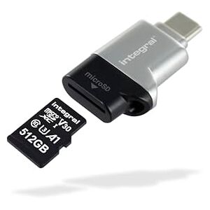 Integral MicroSD USB3.0/USB-C typ C OTG čtečka paměťových karet adaptér – super rychlé přenosové rychlosti, Plug & Play, kompatibilní s microSDXC/microSDHC UHS-I U1 & U3 Integral MicroSD USB3.0/USB-C typ C OTG čtečka paměťových karet adaptér – super rychlé přenosové rychlosti, Plug & Play, kompatibilní s microSDXC/microSDHC UHS-I U1 & U3