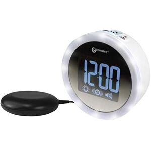 Geemarc Budík s 95dB hlasitým alarmem, bleskovým světlem a vibračním polštářem Wake 'N' Shake Star probouzí dlouhé spáče a holubice USB nabíječka verze DE Geemarc Budík s 95dB hlasitým alarmem, bleskovým světlem a vibračním polštářem Wake 'N' Shake Star probouzí dlouhé spáče a holubice USB nabíječka verze DE