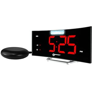 Geemarc Budík se silným 95dB alarmem, vibračním polštářem, velkým displejem a bleskovým světlem Wake 'N' Shake Curve vás probudí z hlubokého spánku USB nabíjecí přípojka verze DE Geemarc Budík se silným 95dB alarmem, vibračním polštářem, velkým displejem a bleskovým světlem Wake 'N' Shake Curve vás probudí z hlubokého spánku USB nabíjecí přípojka verze DE