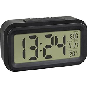 TFA Dostmann Lumio digitální budík, 60.2018.01, s vnitřní teplotou, zobrazení času a data, automatické noční osvětlení, LCD displej, černý, D 138 x Š 48 x V 79 mm TFA Dostmann Lumio digitální budík, 60.2018.01, s vnitřní teplotou, zobrazení času a data, automatické noční osvětlení, LCD displej, černý, D 138 x Š 48 x V 79 mm
