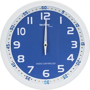 techno line Technoline WT 8971 Funkwanduhr, weiß-blau techno line Technoline WT 8971 Funkwanduhr, weiß-blau