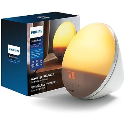 Philips HF3531/01 Wake-Up Light (funkce východ slunce, dotykový displej, 7 tónu buzení, digitální FM rádio, budík s denním světlem) Philips HF3531/01 Wake-Up Light (funkce východ slunce, dotykový displej, 7 tónu buzení, digitální FM rádio, budík s denním světlem)