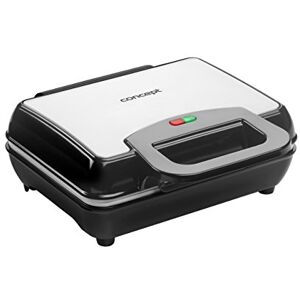Concept Domácí spotřebiče VF3040 vaflovač v designu ušlechtilé oceli, extra silný výkon 1000 W, kvalitní keramické nepřilnavé desky, 400 W, ušlechtilá ocel/černá Concept Domácí spotřebiče VF3040 vaflovač v designu ušlechtilé oceli, extra silný výkon 1000 W, kvalitní keramické nepřilnavé desky, 400 W, ušlechtilá ocel/černá