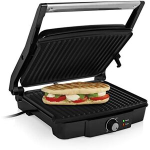 TRiSTAR Kontaktní gril s otvorem 180° a plochou na smažení 29 x 23,5 cm/použitelný také jako stolní gril, 2000 W, GR-2853, černý, L TRiSTAR Kontaktní gril s otvorem 180° a plochou na smažení 29 x 23,5 cm/použitelný také jako stolní gril, 2000 W, GR-2853, černý, L