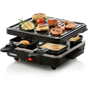 DOMO DO9147G raclette gril 'Just us' – gril na raclette s odnímatelnou grilovací deskou – 4 P – 600 W DOMO DO9147G raclette gril 'Just us' – gril na raclette s odnímatelnou grilovací deskou – 4 P – 600 W