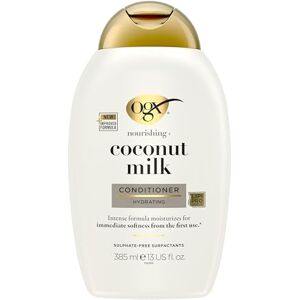 OGX Nourishing Coconut Milk Conditioner (385 ml), hydratační vlasový kondicionér s kokosovým mlékem, kokosovým olejem a proteiny, intenzivní péče o vlasy mytí bez silikonů, sulfátů a parabenů OGX Nourishing Coconut Milk Conditioner (385 ml), hydratační vlasový kondicionér s kokosovým mlékem, kokosovým olejem a proteiny, intenzivní péče o vlasy mytí bez silikonů, sulfátů a parabenů