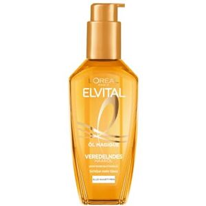 L'Oreal Paris L'Oréal Paris Elvital Öl Magique zušlechťující vlasový olej, pro všechny typy vlasů, proti krepatění a vysoušení, s 6 cennými květovými oleji, pro lesk a pružnost, tepelná ochrana do 230 °C, 1 x 100 L'Oreal Paris L'Oréal Paris Elvital Öl Magique zušlechťující vlasový olej, pro všechny typy vlasů, proti krepatění a vysoušení, s 6 cennými květovými oleji, pro lesk a pružnost, tepelná ochrana do 230 °C, 1 x 100