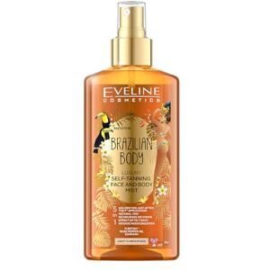 EVELINE COSMETICS Brazilian Body Luxusní samoopalovací sprej 5v1 pro obličej a tělo Světlá a tmavá pokožka Okamžitý účinek Sedm dní trvající technologie PureTan rostlinná báze 150 ml EVELINE COSMETICS Brazilian Body Luxusní samoopalovací sprej 5v1 pro obličej a tělo Světlá a tmavá pokožka Okamžitý účinek Sedm dní trvající technologie PureTan rostlinná báze 150 ml
