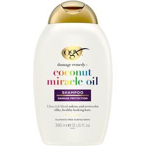 OGX Coconut Miracle Oil Shampoo 385 ml, hydratační vlasový šampon s kokosovým olejem pro suché, poškozené a vlnité vlasy a příjemnou kokosovou vůni OGX Coconut Miracle Oil Shampoo 385 ml, hydratační vlasový šampon s kokosovým olejem pro suché, poškozené a vlnité vlasy a příjemnou kokosovou vůni