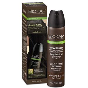 BIOKAP Touch Up sprej 75 ml tmavě hnědá zakrytí šedého nádechu během 1 sekundy Vydrží až do dalšího mytí vlasů Bio arganový olej TricoREPAIR komplex BIOKAP Touch Up sprej 75 ml tmavě hnědá zakrytí šedého nádechu během 1 sekundy Vydrží až do dalšího mytí vlasů Bio arganový olej TricoREPAIR komplex