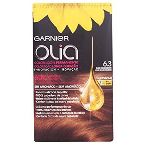 Garnier Olia Coloración Permanente Sin Amoniaco Para Un Olor Agradable Con Aceites Florales De Origen Natural Rubio Oscuro Dorado 6. 3 Garnier Olia Coloración Permanente Sin Amoniaco Para Un Olor Agradable Con Aceites Florales De Origen Natural Rubio Oscuro Dorado 6. 3