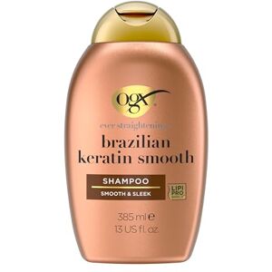 OGX Brazilský keratin jemný šampon (385 ml), vyhlazující vlasový šampon s keratinem, brazilským kokosovým olejem, avokádovým olejem a kokosovým máslem, bez sulfátů OGX Brazilský keratin jemný šampon (385 ml), vyhlazující vlasový šampon s keratinem, brazilským kokosovým olejem, avokádovým olejem a kokosovým máslem, bez sulfátů