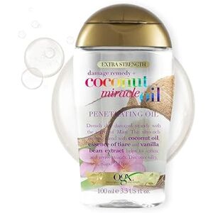 OGX Coconut Miracle Oil Extra Strength Penetrating Oil hydratační vlasový olej pro suché, poškozené a lámavé vlasy, 100 ml OGX Coconut Miracle Oil Extra Strength Penetrating Oil hydratační vlasový olej pro suché, poškozené a lámavé vlasy, 100 ml