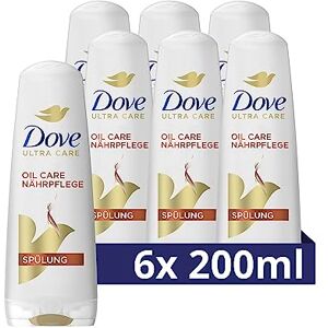 Dove Vlasový kondicionér Oil Care výživná péče péče o vlasy pro křehké a suché vlasy kondicionér s Bio-Restore Complex 200 ml 6 kusů Dove Vlasový kondicionér Oil Care výživná péče péče o vlasy pro křehké a suché vlasy kondicionér s Bio-Restore Complex 200 ml 6 kusů