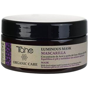 Tahe Luminous Organic Care vlasová maska s chladivým efektem pro blond vlasy – s extraktem açaí a kokosovým olejem, 300 ml Tahe Luminous Organic Care vlasová maska s chladivým efektem pro blond vlasy – s extraktem açaí a kokosovým olejem, 300 ml