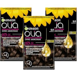 Garnier Olia permanentní barva na vlasy, obsahuje květinové oleje (60 %) pro dlouhotrvající a intenzivní barvu – bez amoniaku – 3 x 1 ks Garnier Olia permanentní barva na vlasy, obsahuje květinové oleje (60 %) pro dlouhotrvající a intenzivní barvu – bez amoniaku – 3 x 1 ks