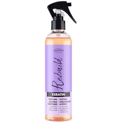 Joanna Professional Keratin Conditioner In Spray pro lámavé vlasy inovativní komplex s účinnými látkami pro aktivní růst vlasů profesionální keratinový produkt proti vypadávání vlasů a lámání Joanna Professional Keratin Conditioner In Spray pro lámavé vlasy inovativní komplex s účinnými látkami pro aktivní růst vlasů profesionální keratinový produkt proti vypadávání vlasů a lámání