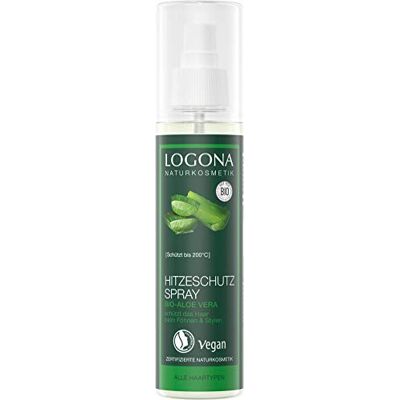 LOGONA Naturkosmetik Ochranný sprej proti horku Bio-Aloe, pro úpravu všech typů vlasů, účinná ochranná formule, přírodní tepelně izolační komplex pro zdravé a pěstěné vlasy, veganský, 150 ml LOGONA Naturkosmetik Ochranný sprej proti horku Bio-Aloe, pro úpravu všech typů vlasů, účinná ochranná formule, přírodní tepelně izolační komplex pro zdravé a pěstěné vlasy, veganský, 150 ml