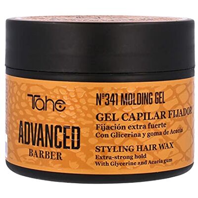 Tahe Advanced Barber extra silný stylingový gel č. 341 Molding gel, ideální pro tvarování, 300 ml Tahe Advanced Barber extra silný stylingový gel č. 341 Molding gel, ideální pro tvarování, 300 ml