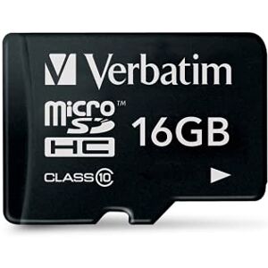Verbatim Paměťová karta 44010 16 GB MicroSDHC Flash černá Verbatim Paměťová karta 44010 16 GB MicroSDHC Flash černá