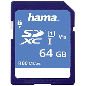 Hama Paměťová karta SDHC 64 GB (SD-3.01-standard, 90 MB/s, Class 10, bezpečnost dat díky mechanické ochraně zápisu, popisové pole) Hama Paměťová karta SDHC 64 GB (SD-3.01-standard, 90 MB/s, Class 10, bezpečnost dat díky mechanické ochraně zápisu, popisové pole)