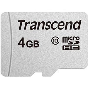 Transcend Paměťová karta 4GB microSDHC 300S, C10, až 20 MB/s ideální pro smartphony, tablety a rychlý výkon aplikace Transcend Paměťová karta 4GB microSDHC 300S, C10, až 20 MB/s ideální pro smartphony, tablety a rychlý výkon aplikace