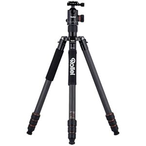 Rollei C6i Carbon kompaktní, lehký foto stativ vyrobený z uhlíku, stativ 3v1, lze použít jako stativ, makro stativ a monopod, kompatibilní s Arca Swiss, včetně kuličkové hlavy, hrotů a trojnožky, černé Rollei C6i Carbon kompaktní, lehký foto stativ vyrobený z uhlíku, stativ 3v1, lze použít jako stativ, makro stativ a monopod, kompatibilní s Arca Swiss, včetně kuličkové hlavy, hrotů a trojnožky, černé