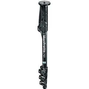 Manfrotto MM290C4 monopod z uhlíku se 4 segmenty, černý Manfrotto MM290C4 monopod z uhlíku se 4 segmenty, černý