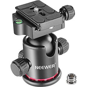 Neewer 36 mm stativ kulová hlava 360° panoramatický kov s rychloupínací destičkou typu Arca, 1/4" šroub 3/8" závitový držák, max. zatížení 8 kg, hlava stativu pro monopod, Slider, DSLR fotoaparát Neewer 36 mm stativ kulová hlava 360° panoramatický kov s rychloupínací destičkou typu Arca, 1/4" šroub 3/8" závitový držák, max. zatížení 8 kg, hlava stativu pro monopod, Slider, DSLR fotoaparát