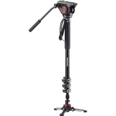 Manfrotto Video Monopod XPRO+, stativ pro fotoaparát a video s videohlavou, 4segmentové provedení v hliníku s Fluid Base, fotografické příslušenství pro tvorbu obsahu, video a vlogování Manfrotto Video Monopod XPRO+, stativ pro fotoaparát a video s videohlavou, 4segmentové provedení v hliníku s Fluid Base, fotografické příslušenství pro tvorbu obsahu, video a vlogování