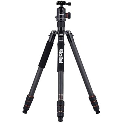 Rollei C6i Carbon kompaktní, lehký foto stativ vyrobený z uhlíku, stativ 3v1, lze použít jako stativ, makro stativ a monopod, kompatibilní s Arca Swiss, včetně kuličkové hlavy, hrotů a trojnožky, černé Rollei C6i Carbon kompaktní, lehký foto stativ vyrobený z uhlíku, stativ 3v1, lze použít jako stativ, makro stativ a monopod, kompatibilní s Arca Swiss, včetně kuličkové hlavy, hrotů a trojnožky, černé