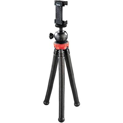 Hama Stativ Flexpro (pro smartphone, GoPro a kamery, s kloubovými nohami, výška 27 cm) černá/červená Hama Stativ Flexpro (pro smartphone, GoPro a kamery, s kloubovými nohami, výška 27 cm) černá/červená